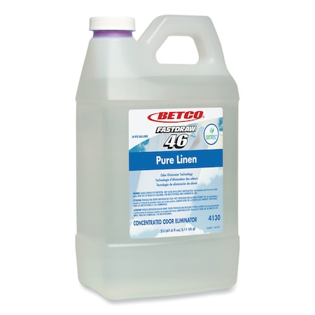 Betco SenTec Pure Linen Concentrate Odor Eliminator, Pure Linen Scent, 2 L Bottle, PK2, 2PK 4130B200